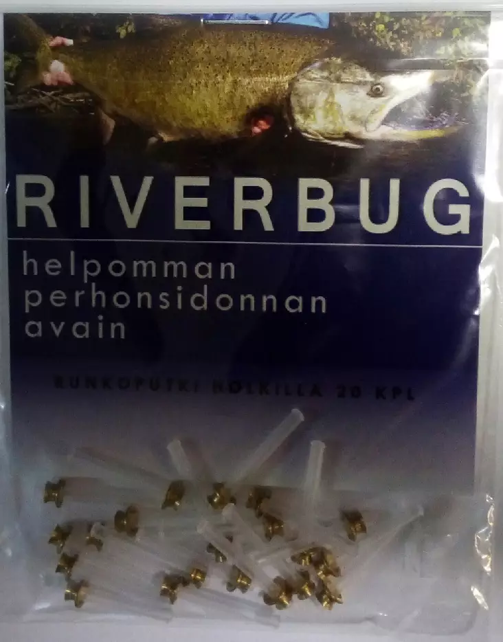 Riverbug-runkoputki holkilla, messinki - Perhojen kuulapäät, putket ja silmät - 0699901459606 - 1