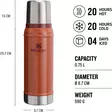 Stanley Termos Classic 0,75L Musta - Ruoanlaitto, termos- ja juomapullot - 6939236347877 - 3