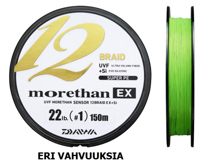 Daiwa Morethan 12 Braid EX+SI kuitusiima - Kalastus Siimat - 210567 - 1