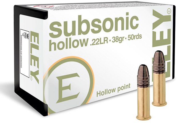 Eley .22lr Subsonic HP 38gr 50ptr - Pienoiskiväärin ja pistoolin patruunat - 650911054007 - 1