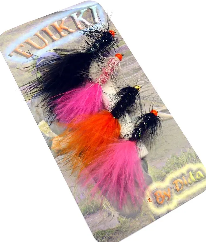 Perholajitelma, Mini Wolly Bugger 4kpl - Valmisperhot - 6430010610847 - 1