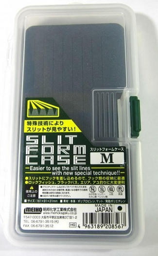 Perho/pilkkirasia,Meiho Slit form case M - Kalastuspakit ja Tarvikkeet - 4963189208567 - 1