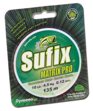 Sufix Matrix Pro 135m, Midnight Green - Kalastus Siimat - 024777336827 - 1