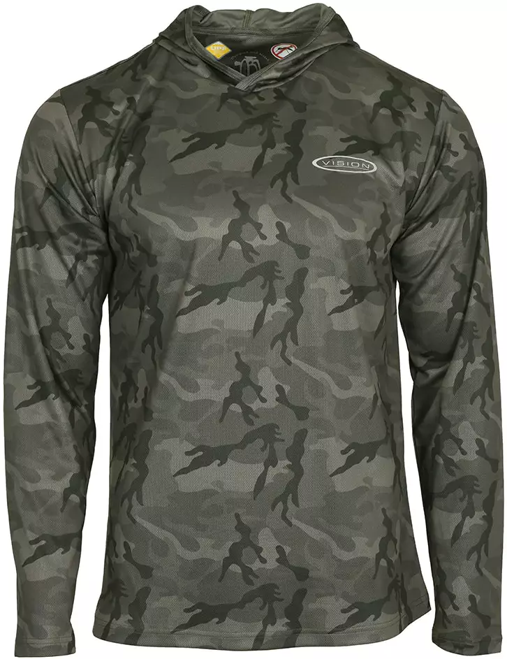 Vision Bamboo Bug & UV Hoodie Camo - Kahluuhousut ja kalastuslasit - 6417512849677 - 1