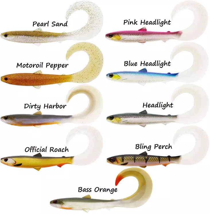 Westin BullTeez Curltail 8cm 3g, 3kpl - Jigit ja Shadit - P080-000-007 - 1