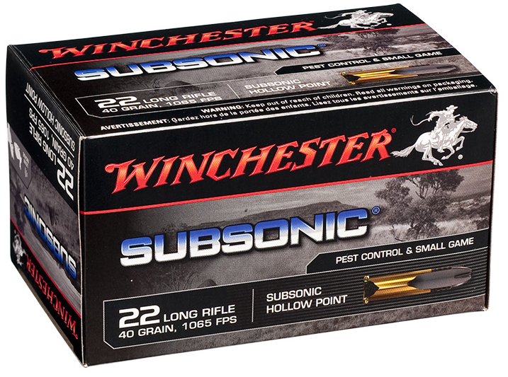 Winchester .22lr Subsonic HP 42gr - Pienoiskiväärin ja pistoolin patruunat - 020892103337 - 1