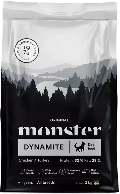 Monster Dog Adult Dynamite 12kg - Monster koiranruoka - 7350040124628 - 1