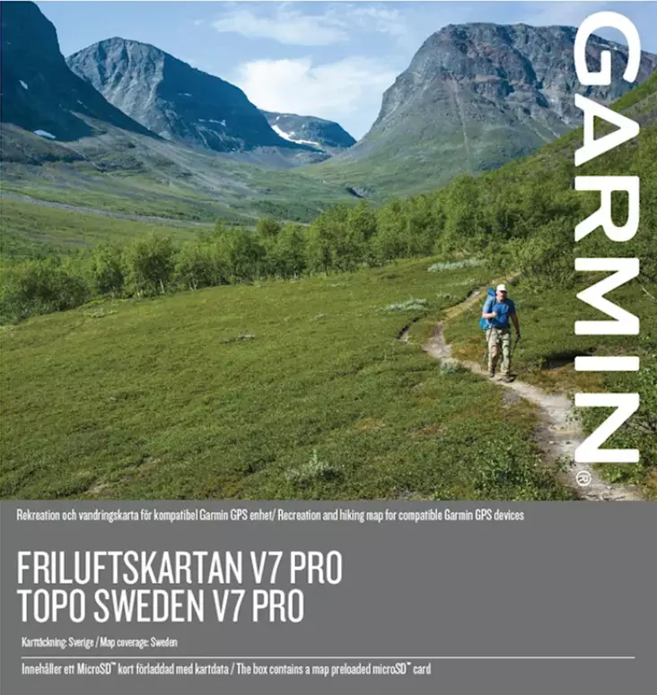 Garmin Friluftskartan V7 Pro, Ruotsin kartta - Garmin koiratutkat - 753759342098 - 1