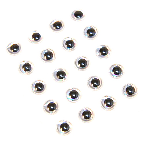 Epoxy Eyes 3D 6mm - Perhojen kuulapäät, putket ja silmät - 6430028187638 - 1