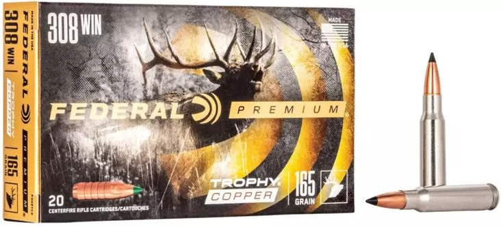 Federal 308 Win 10,7g Trophy Copper - Muut - 029465063498 - 1