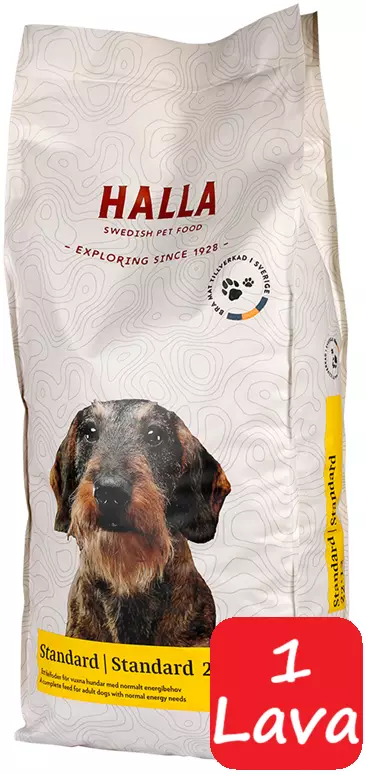 Halla Standard 15kg - 39 säkkiä - Halla koiranruoka - 7350003232218 - 2