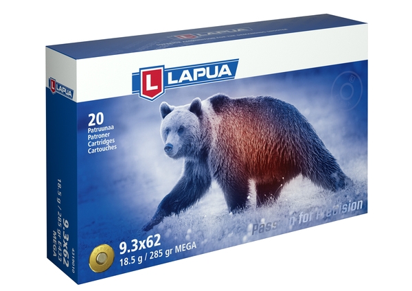 Lapua 9,3x62 18,5g SP Mega - Lapua - 6418267101998 - 1