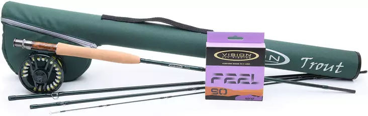 Perhosetti, Vision Trout 9'' 5# 4-os. - Perhokalastusvavat ja setit - 6417512845328 - 1