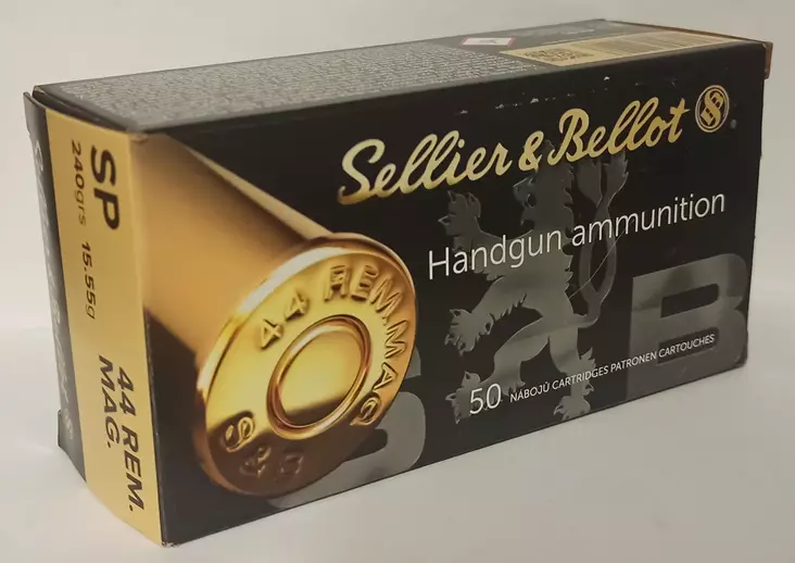 Sellier&Bellot .44 RemMag 240g SP - Pienoiskiväärin ja pistoolin patruunat - 8590690311408 - 3