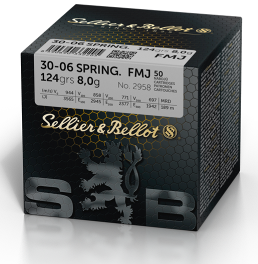 Sellier&Bellot 6,5x55 SE 8,0g FMJ - Sellier&Bellot - 8590690340828 - 1