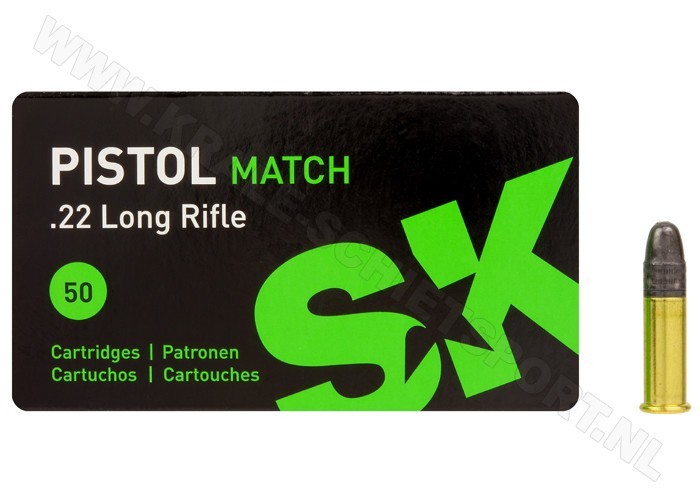 SK .22lr Pistol Match - Pienoiskiväärin ja pistoolin patruunat - 4023045421148 - 1