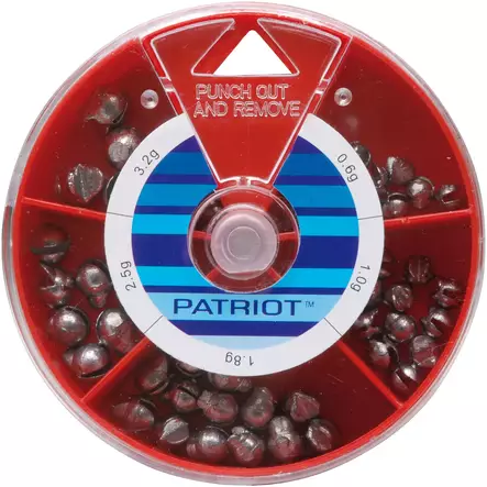 Lyijyhaulirasia iso, Patriot 0,6->3,2g - Kalastuspainot - 6417512800129 - 1