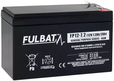Fulbat akku 12V 7.2Ah - Riistakamerat - 3564095900289 - 1