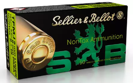 Sellier&Bellot 9mm Luger TFMJ 50Kpl - Pienoiskiväärin ja pistoolin patruunat - 8590690311569 - 1