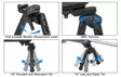 UTG Recon 360 TL Picatinny Bipod 20-30cm - Asetarvikkeet - 4717385556119 - 5