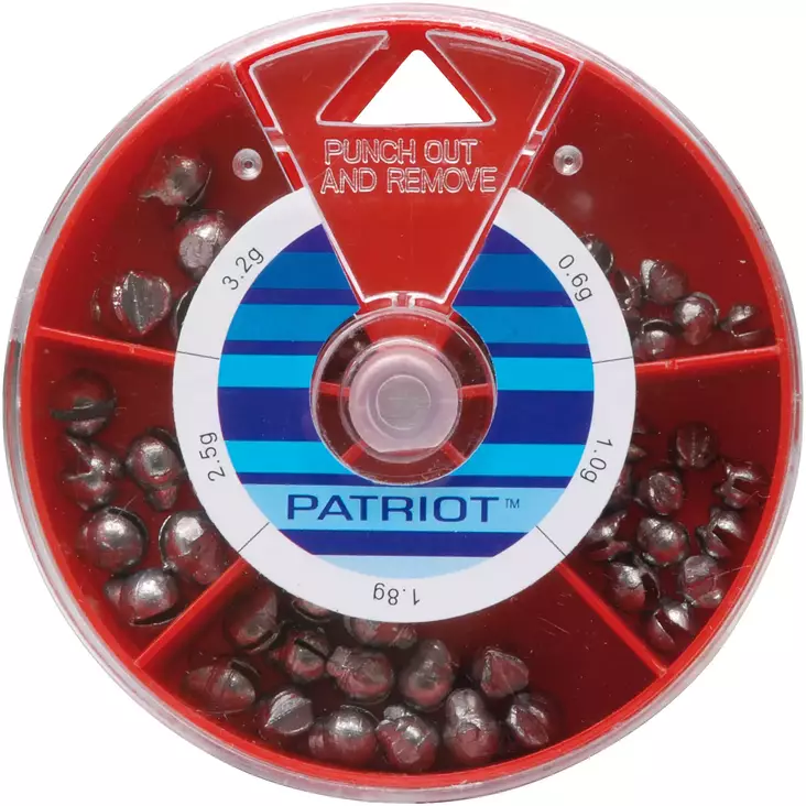 Lyijyhaulirasia iso, Patriot 0,6->3,2g - Kalastuspainot - 6417512800129 - 1