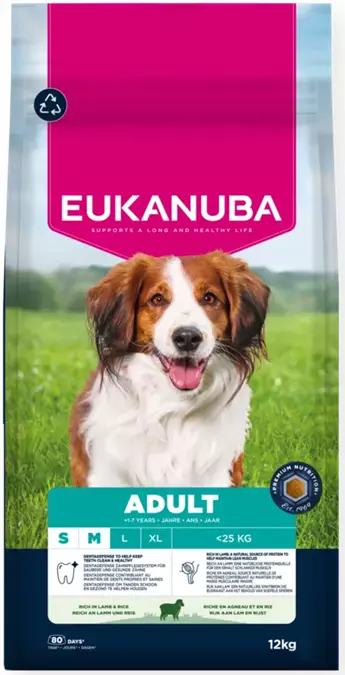 Eukanuba Small/Medium Lamb&Rice 12kg - Eukanuba koiranruoka - 8710255201979 - 1