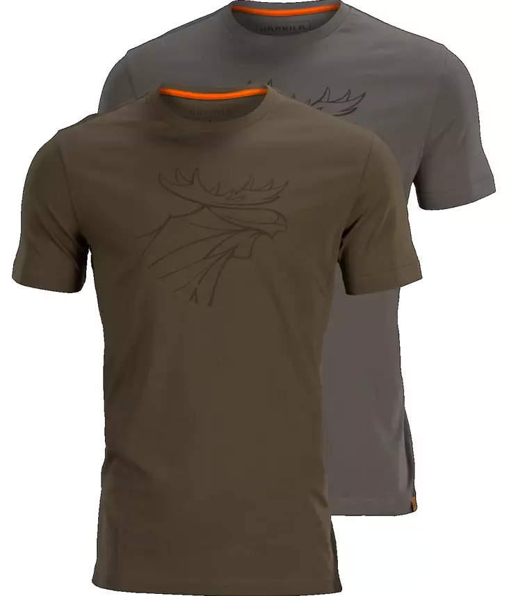 Härkila graphic t-paita 2-Pakkaus - Härkilä Paidat ja Alusasut - 1601049 - 1