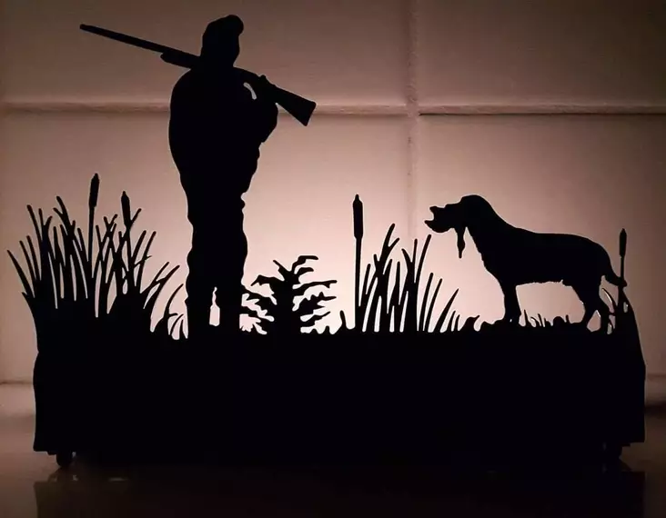 Tuikkuteline, Labradorinnoutaja ja mies - Lahjatuotteet - 06999000010039 - 1