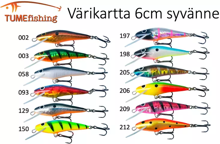TUME syvänne vaappu 6cm 7g - Vaaput - 6429810672629 - 1