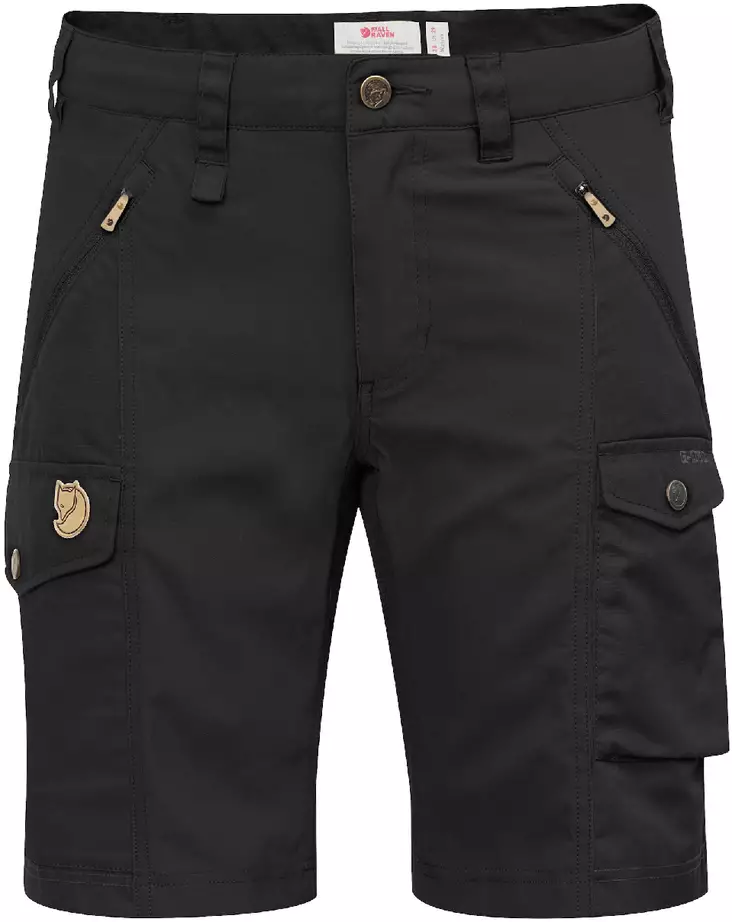 Fjällräven Nikka Shorts Curved W, Black - Fjällräven housut - 89731B - 1
