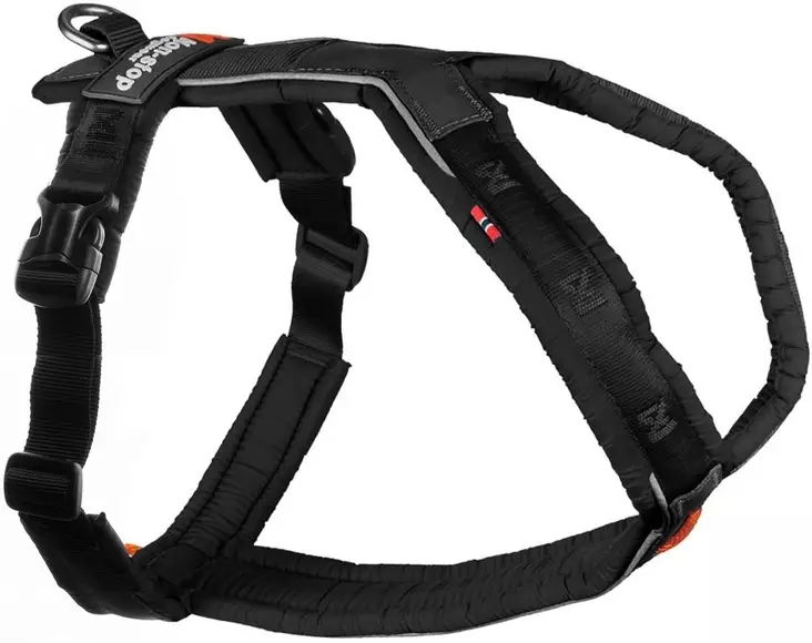 Non-Stop Line Harness V5 valjas, musta - Koiratarvikkeet - 2147b - 1