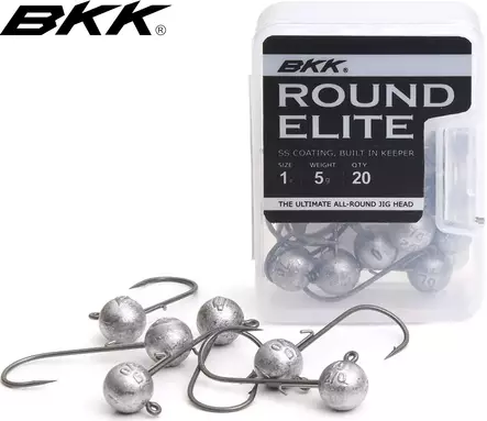 BKK Round Elite 15g, jigipää 20kpl - Jigitarvikkeet - BKK-RELITE-15G - 1