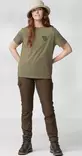 Fjällräven Fox Boxy Logo Tee W, Green - Fjällräven paidat - 87153G - 3