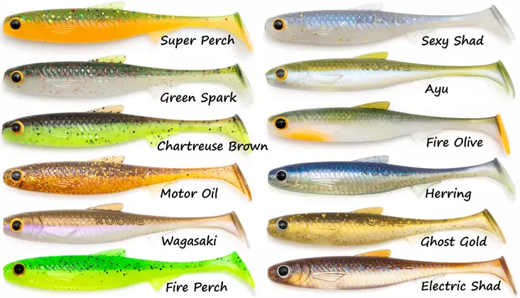 Kuore Recoil 9cm kalajigi, 3kpl - Jigit ja Shadit - KREC9CM - 1