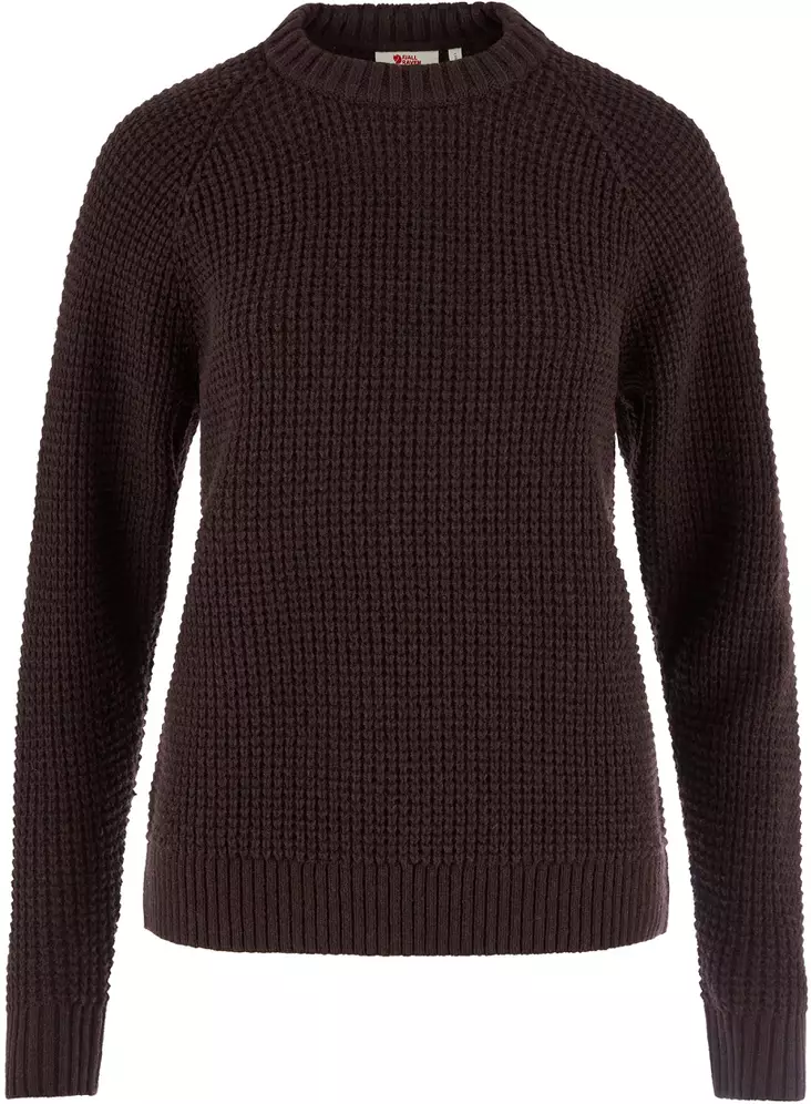 Fjällräven Övik Waffle Knit W, Black Oak - Fjällräven paidat - F14600259BO - 1