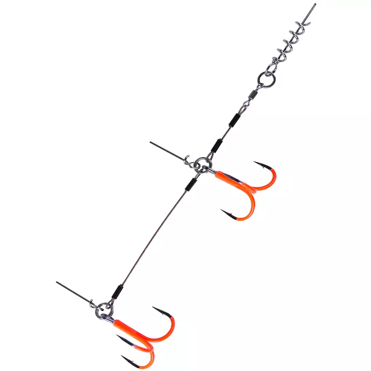 BKK Stinger rig, UV-maalatut koukut 1kpl - Jigitarvikkeet - STR-UVO - 1