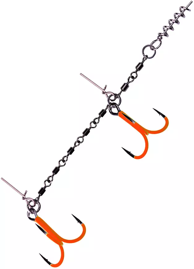 K.P Heavy Stinger Rig UV Orange - Jigitarvikkeet - 1-KPHVSR-UVO - 1