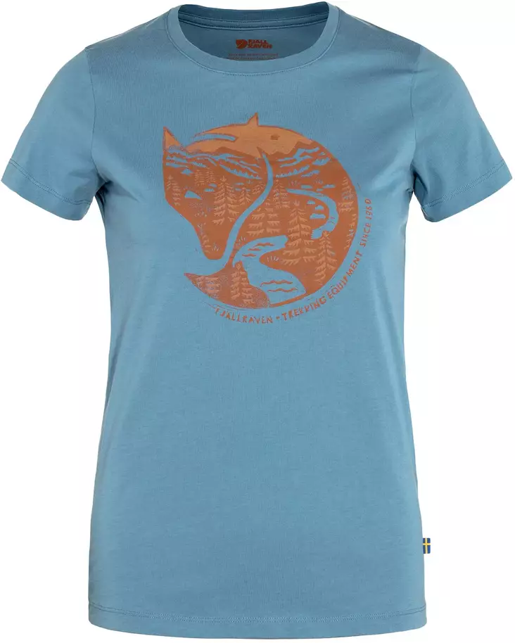 Fjällräven Arctic Fox Print T-paita W - Fjällräven paidat - F89849DBT - 1