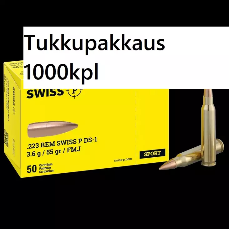 SWISS P DS-1 223 Rem. 3,6g FMJ 1000kpl - Muut - 764023135013T - 3