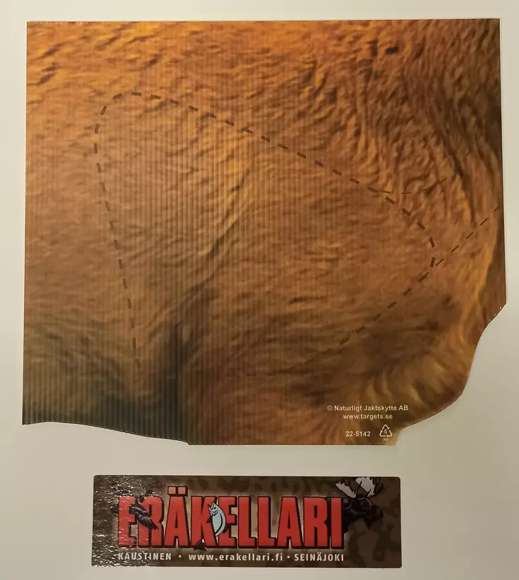 Targets ampumataulu, osumaalue Kauris - Taulut ja taulutarvikkeet - 22-514X - 1